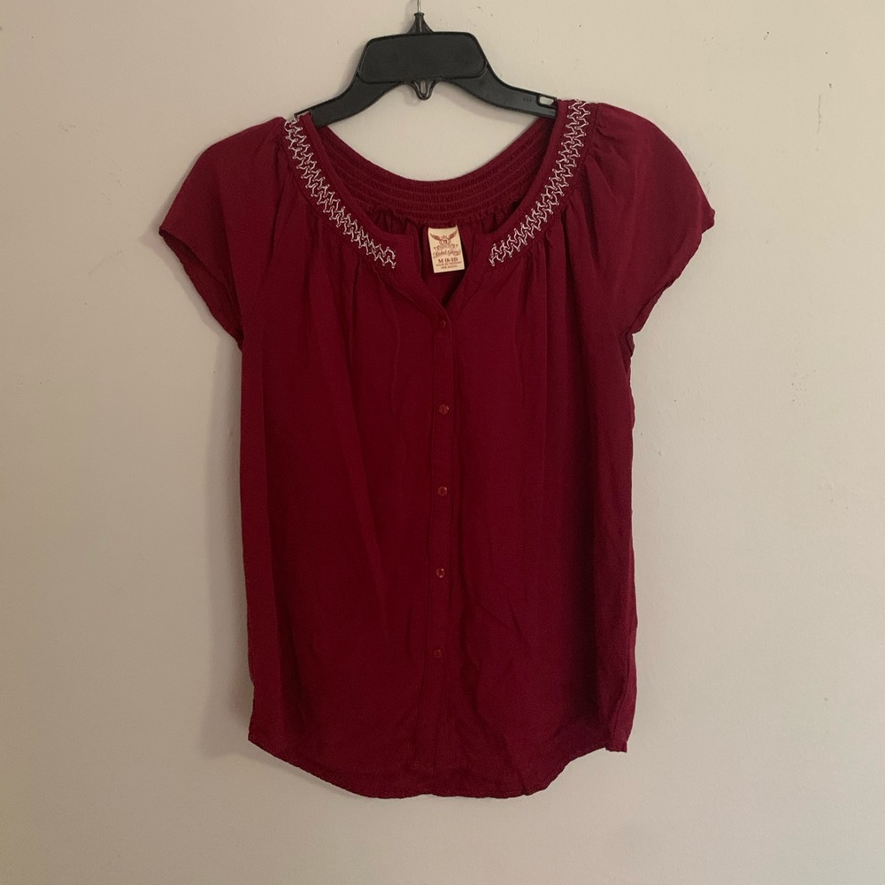 Maroon blouse